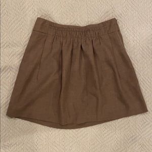 J. Crew - Tan flax medium weight wool skirt